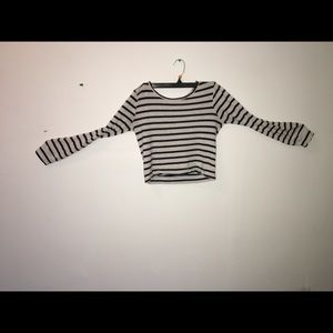 Striped long sleeved shirt